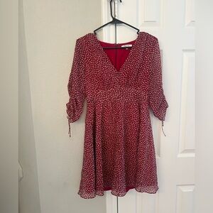 Madewell, size 2 dress burgundy with flowers